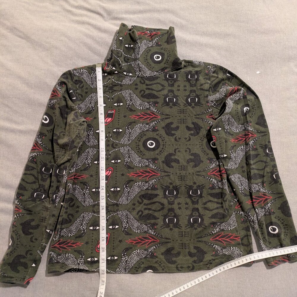 Nooworks Turtleneck Black Swan pattern XXL